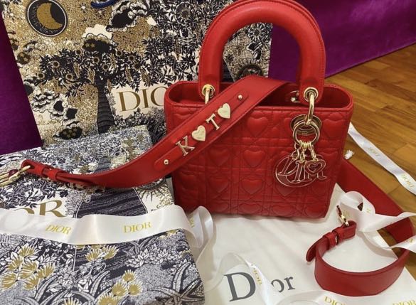Dior Armour My ABC Small Lady Dior in Red Cannage