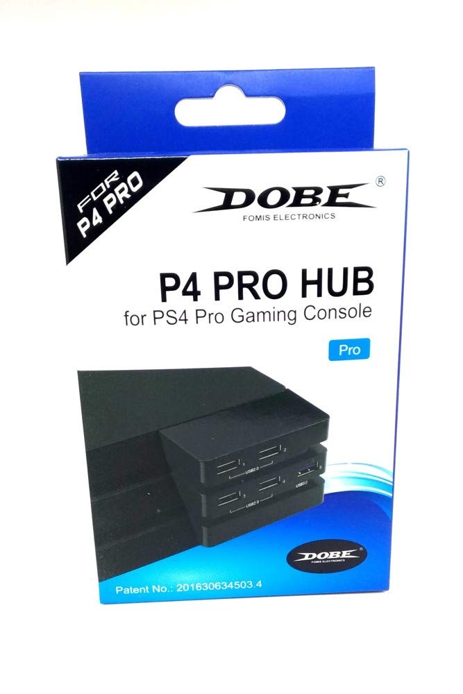 DOBE PS4 Pro USB Hub 5 Port USB 2.0 x4 USB 3.0 x1 Video