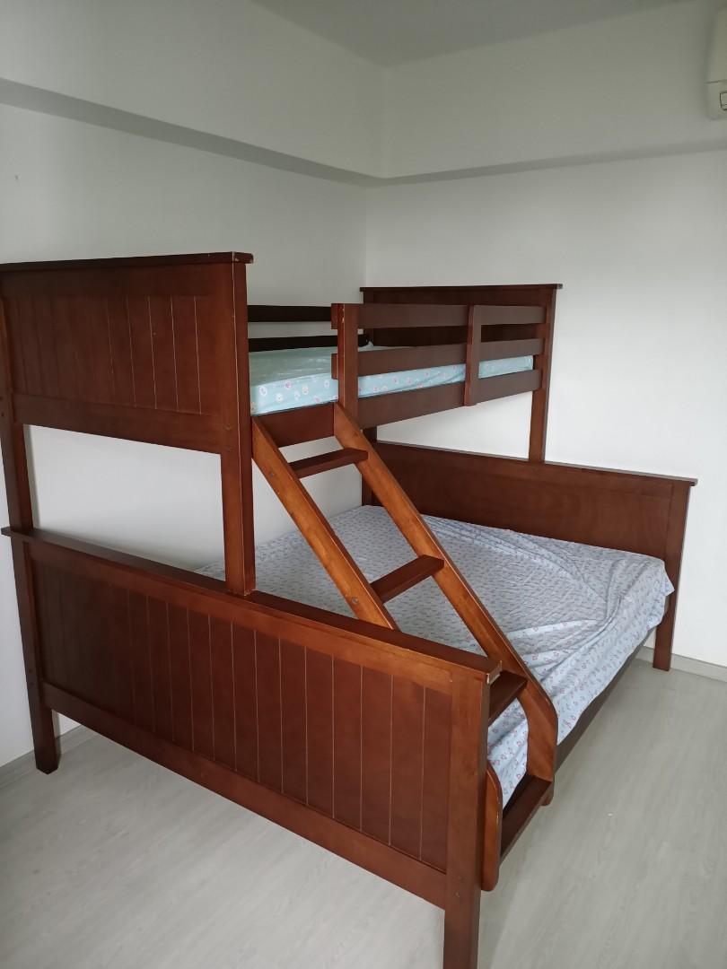Double Deck Bed, Furniture & Home Living, Furniture, Bed Frames