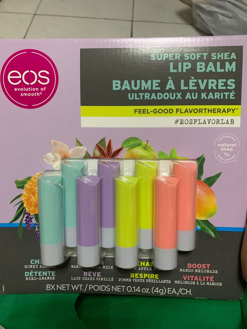 EOS lip balm set, Beauty & Personal Care, Face, Makeup on Carousell