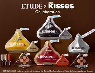 ETUDE HOUSE Play Color Eyes HERSHEY'S Kisses Pouch Kit 2items [ETUDE HOUSE X HERSHEY'S Kisses Collaboration]