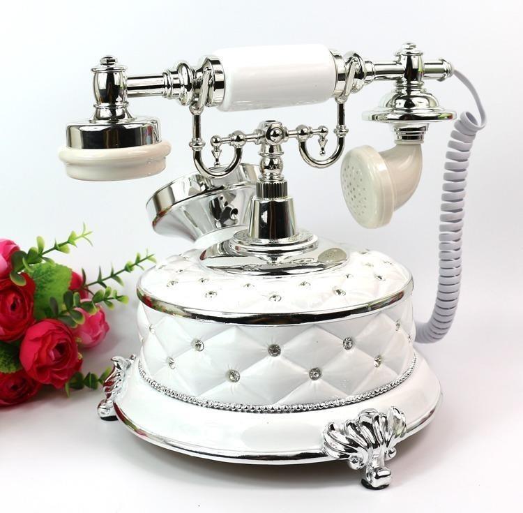 european-style wired fixed landline pastoral antique telephone set home ...