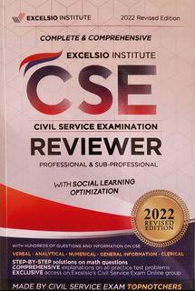 Excelsio Civil Service Examimation ( CSE ) reviewer