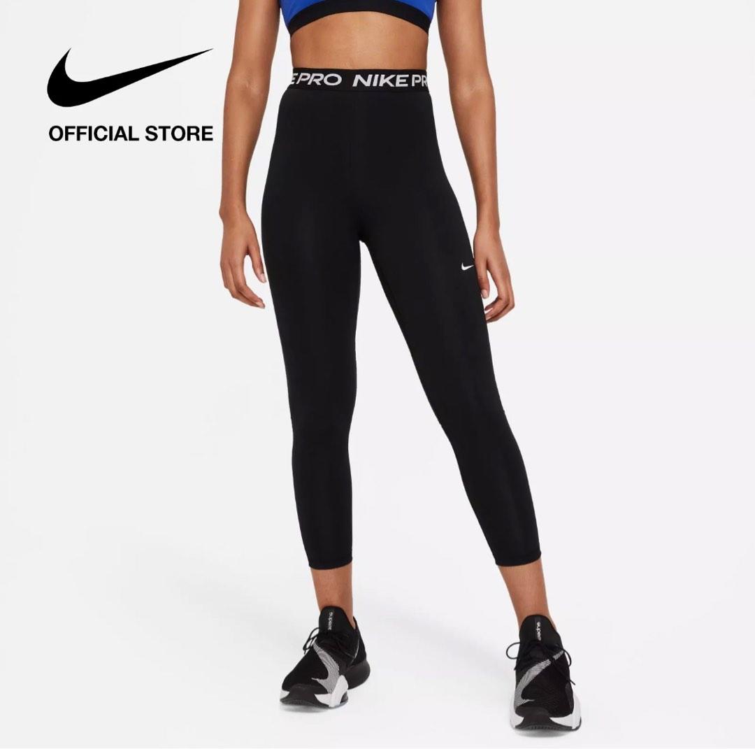 Nike Womens 365 Mid Rise Tight Crop Leggings Black