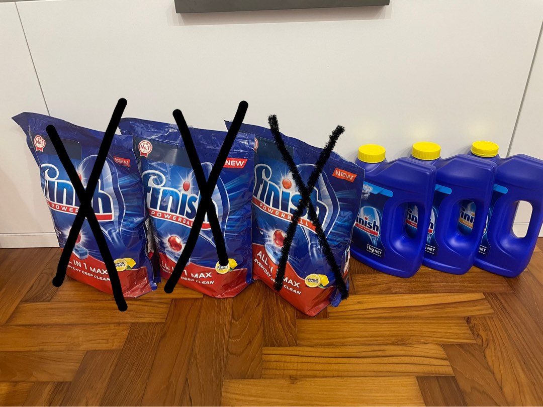 Finish Dishwasher detergent, Furniture & Home Living, Cleaning