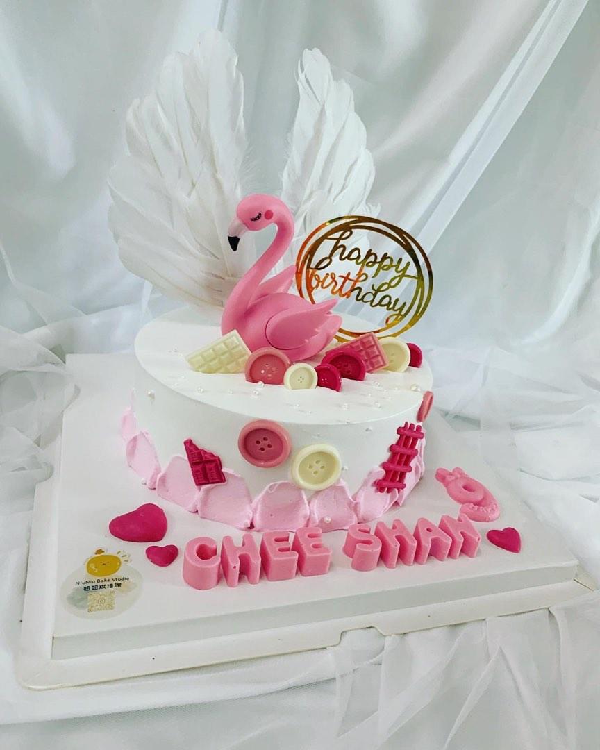 1pc Flamingo Shaped Cake Decoration | SHEIN