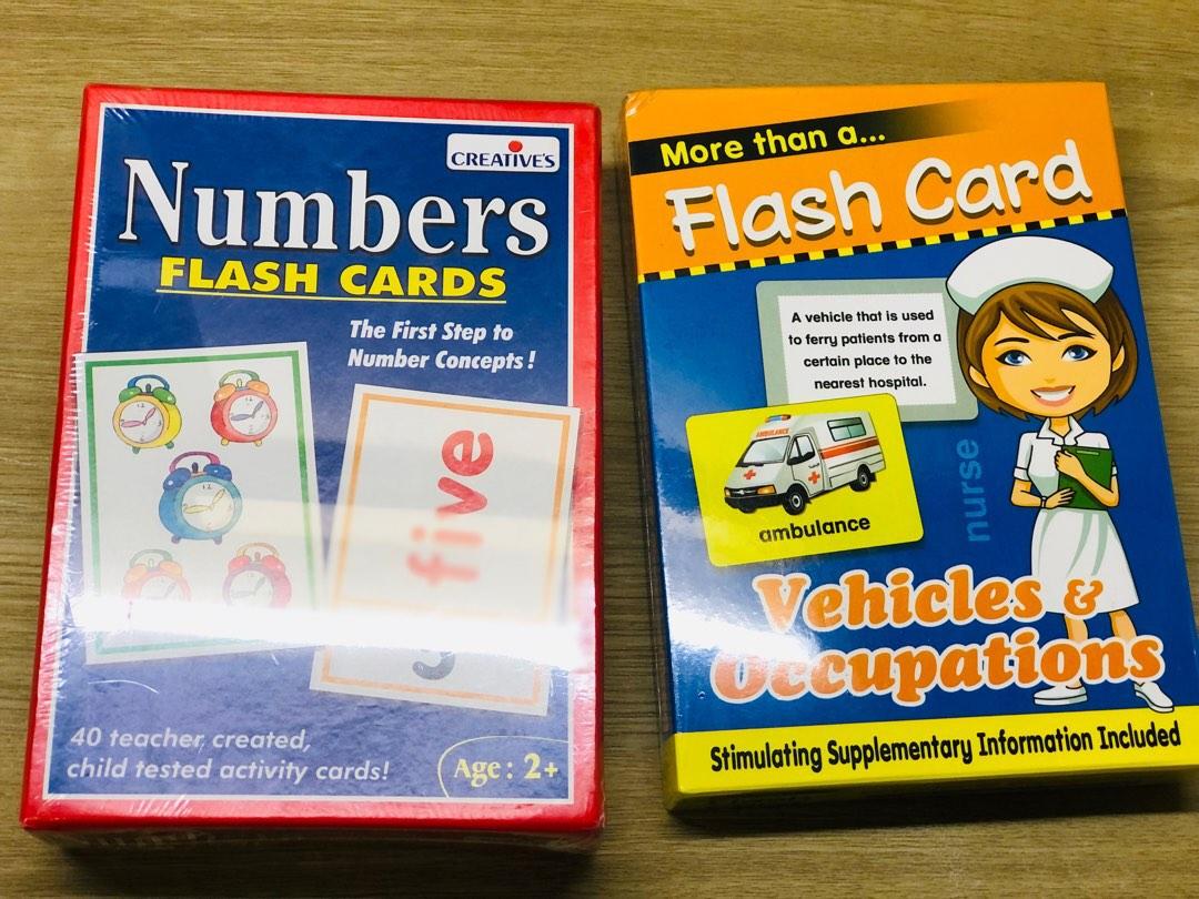 Flash Cards Numbers & Occupations, Hobbies & Toys, Books & Magazines ...