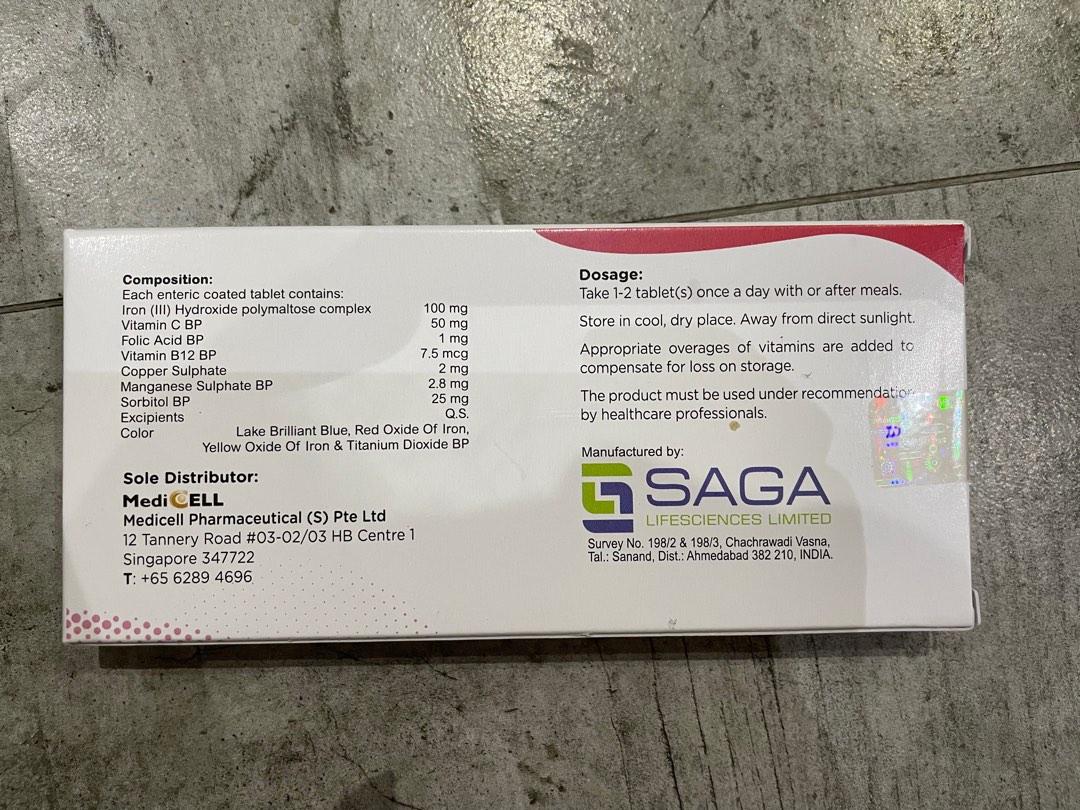 Floron Complete Iron Supplement Tablets, Health & Nutrition, Health