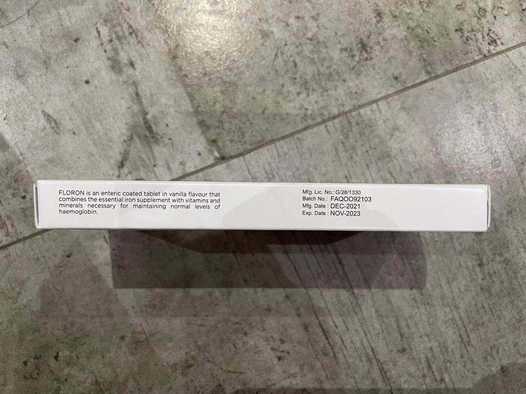 Floron Complete Iron Supplement Tablets, Health & Nutrition, Health