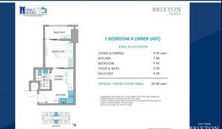 For Sale Ready for Occupancy 1 bedroom Brixton Place Kapitolyo near BGC McKinley