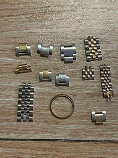 For Sale: Various Extra Links, Bezel, Sapphire Glass, End Links for Rolex; Omega; Cartier; Panerai; Tag Heuer; Oris watches etc price range 1k up.