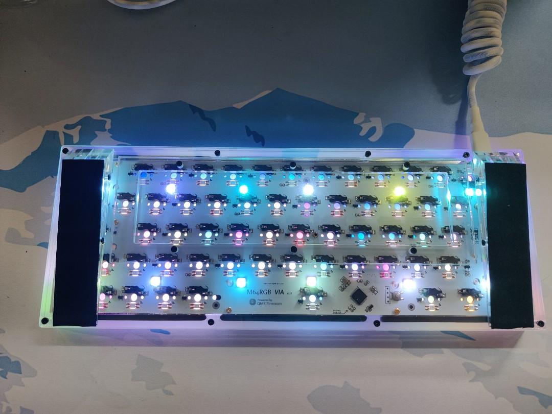 Gk64 gd64 60 custom mechanical keyboard qk65 with gasket mount