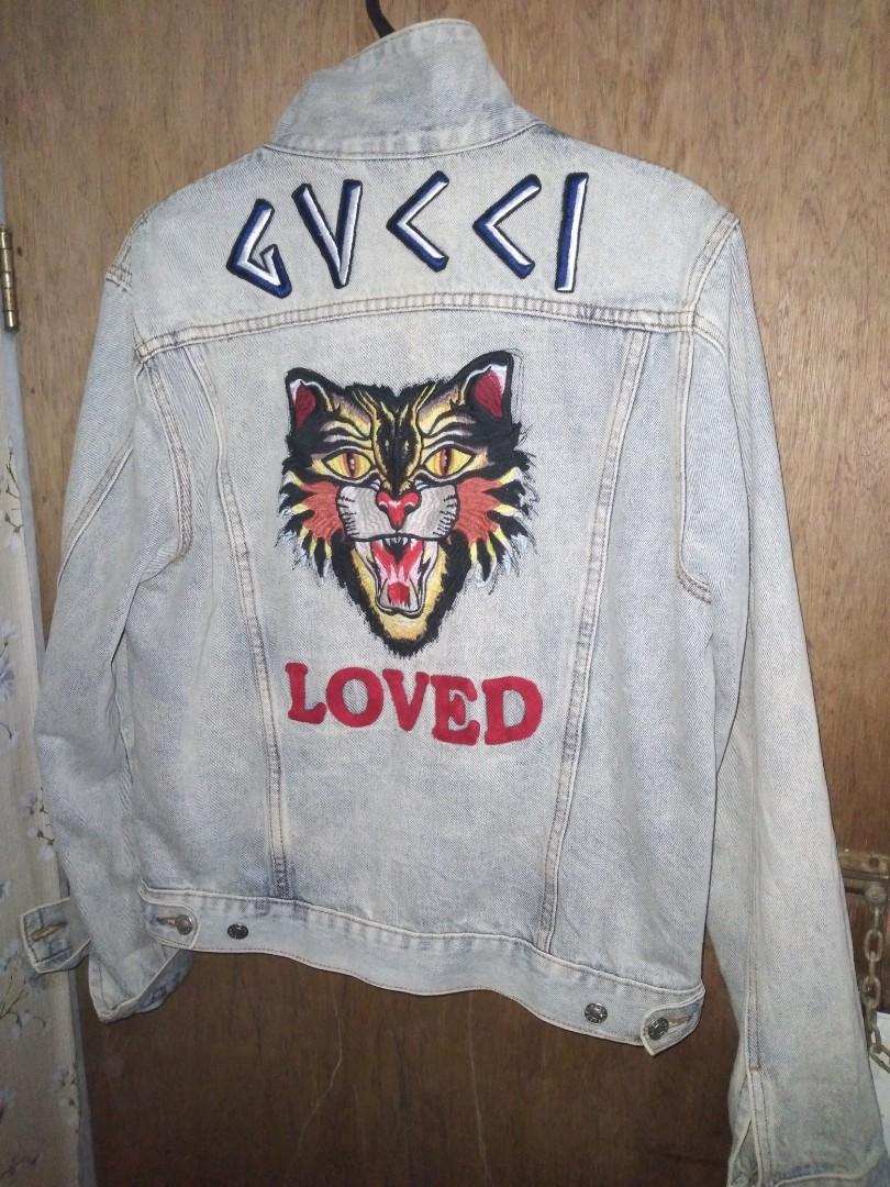Gucci loved store denim jacket