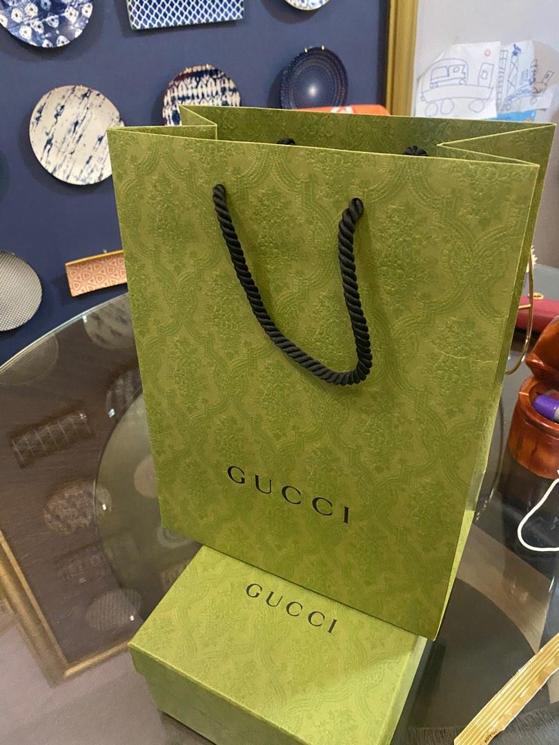 GUCCI PAPER BAG (2pcs available), Luxury, Bags & Wallets on Carousell