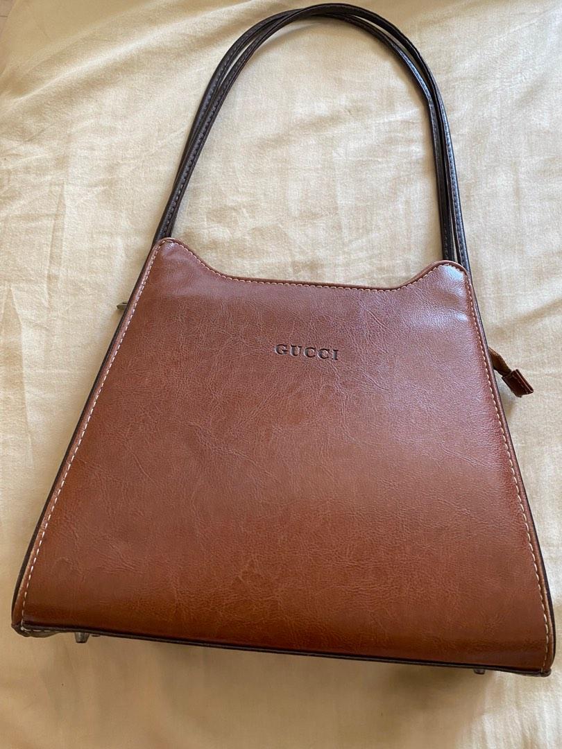 Vintage leather gucci best sale bag