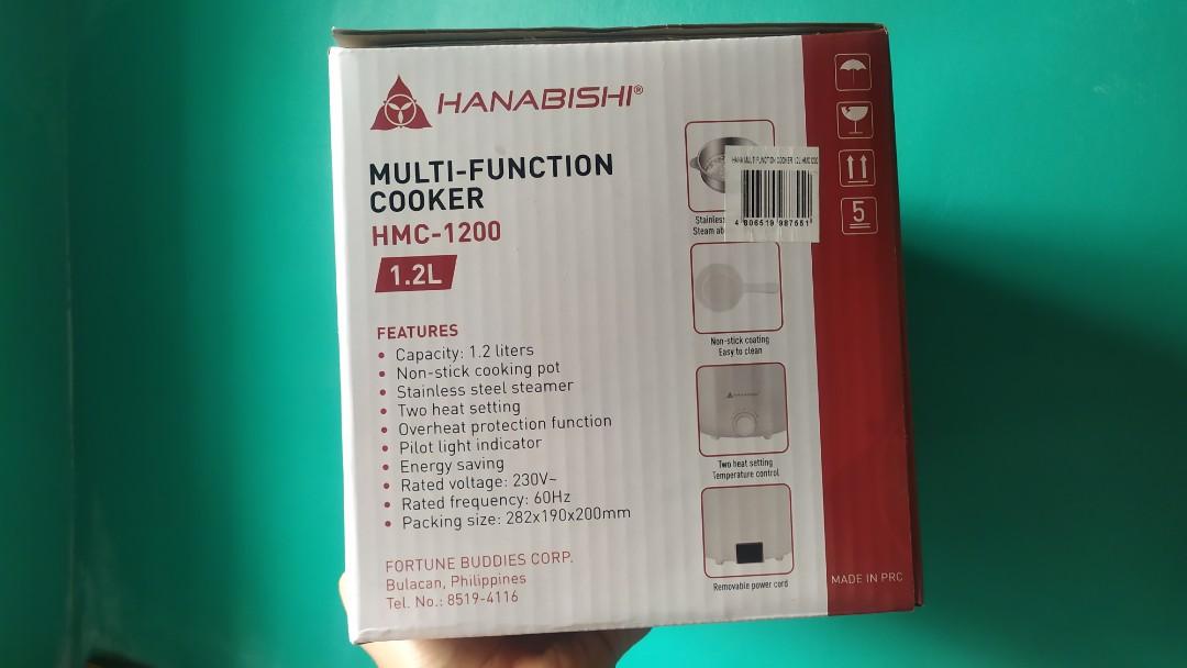 Hanabishi MultiFunction Multi Cooker 1.2L HMC1200, TV & Home