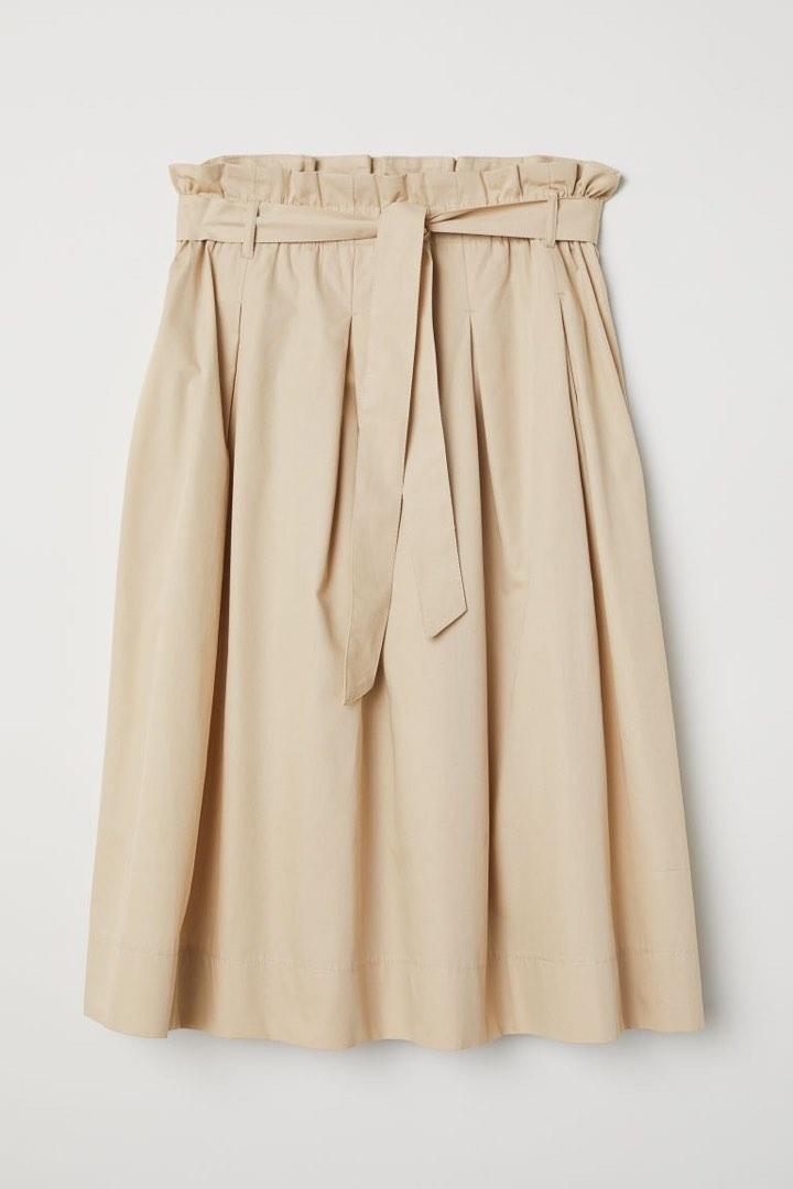 H and m paperbag skirt store