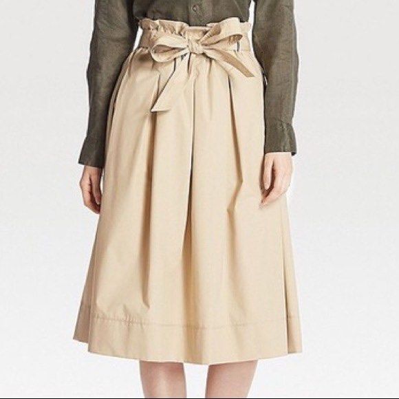 Paperbag sale skirt beige