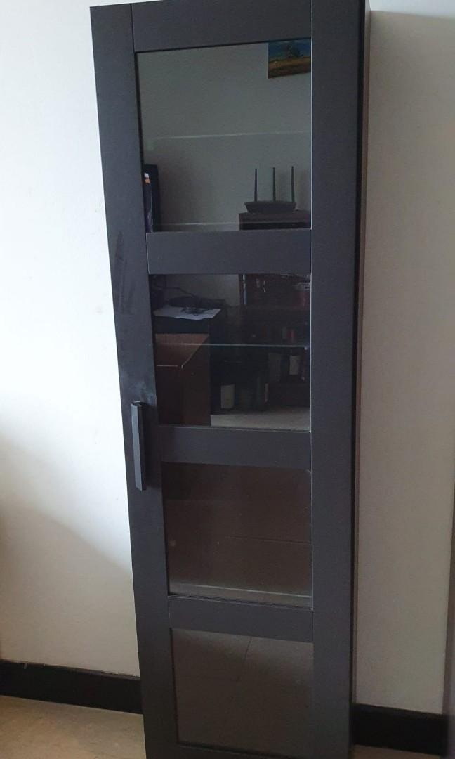 IKEA black display Furniture & Home Living, Furniture, Shelves