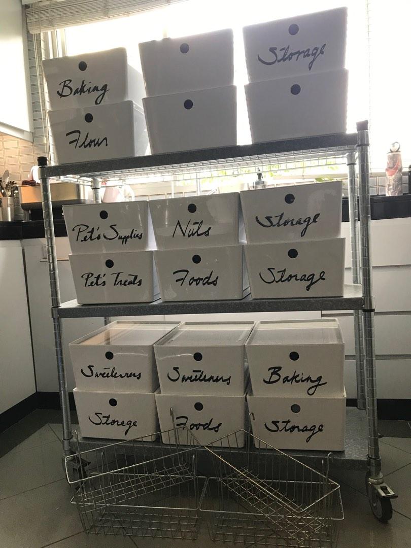 Mobile IKEA Omar Shelving Unit ( 92x50x94 cm ) specially customised