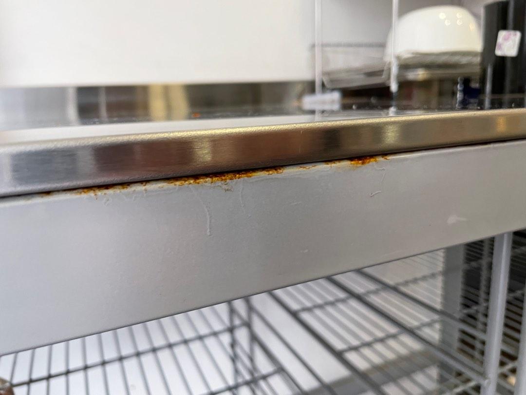 Ikea stainless steel kitchen island with storage, Furniture & Home