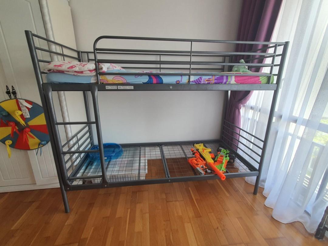 Ikea Svarta bunk bed, Furniture & Home Living, Furniture, Bed Frames