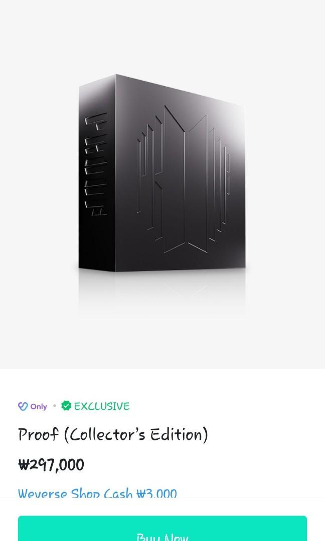 [PO] BTS "Proof" album Collector's Edition, Hobbies & Toys, Memorabilia