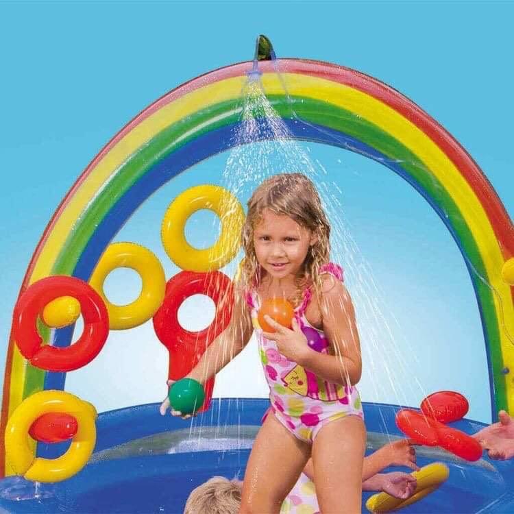 Intex Pool Inside Out Intex Pool With Slide Indoor Outdoor Use Pool Or Play Pen Area ...