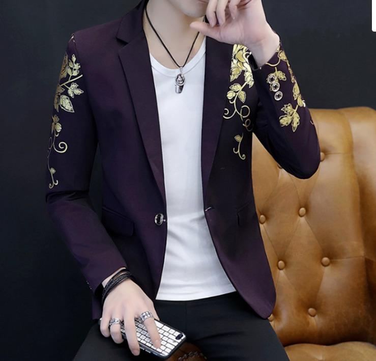 Mens floral deals formal jacket