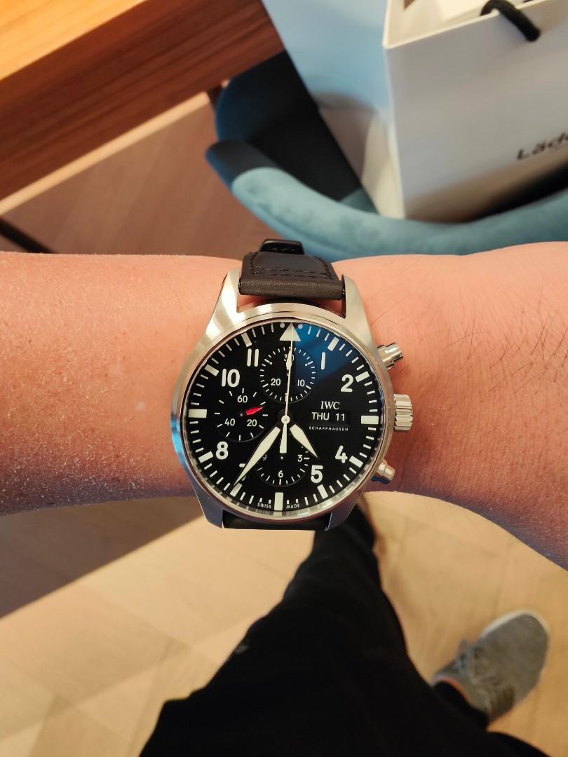Iwc Big Pilot Chronograph Iw377714 On Wrist IWC Pilot Chronograph