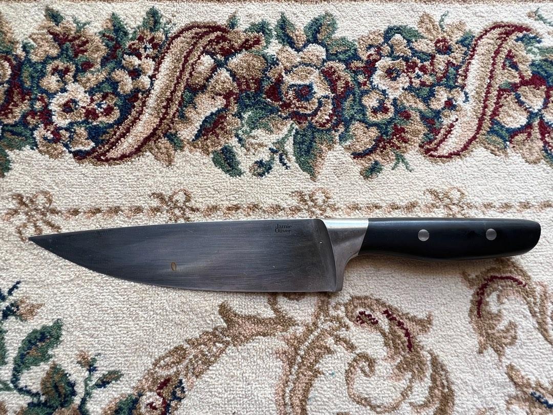 Jamie Oliver 2 knives with Jaya Mata Sharpening Stone, Furniture & Home