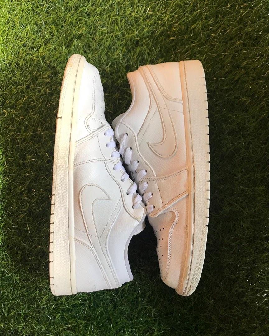 mens triple white jordan 1