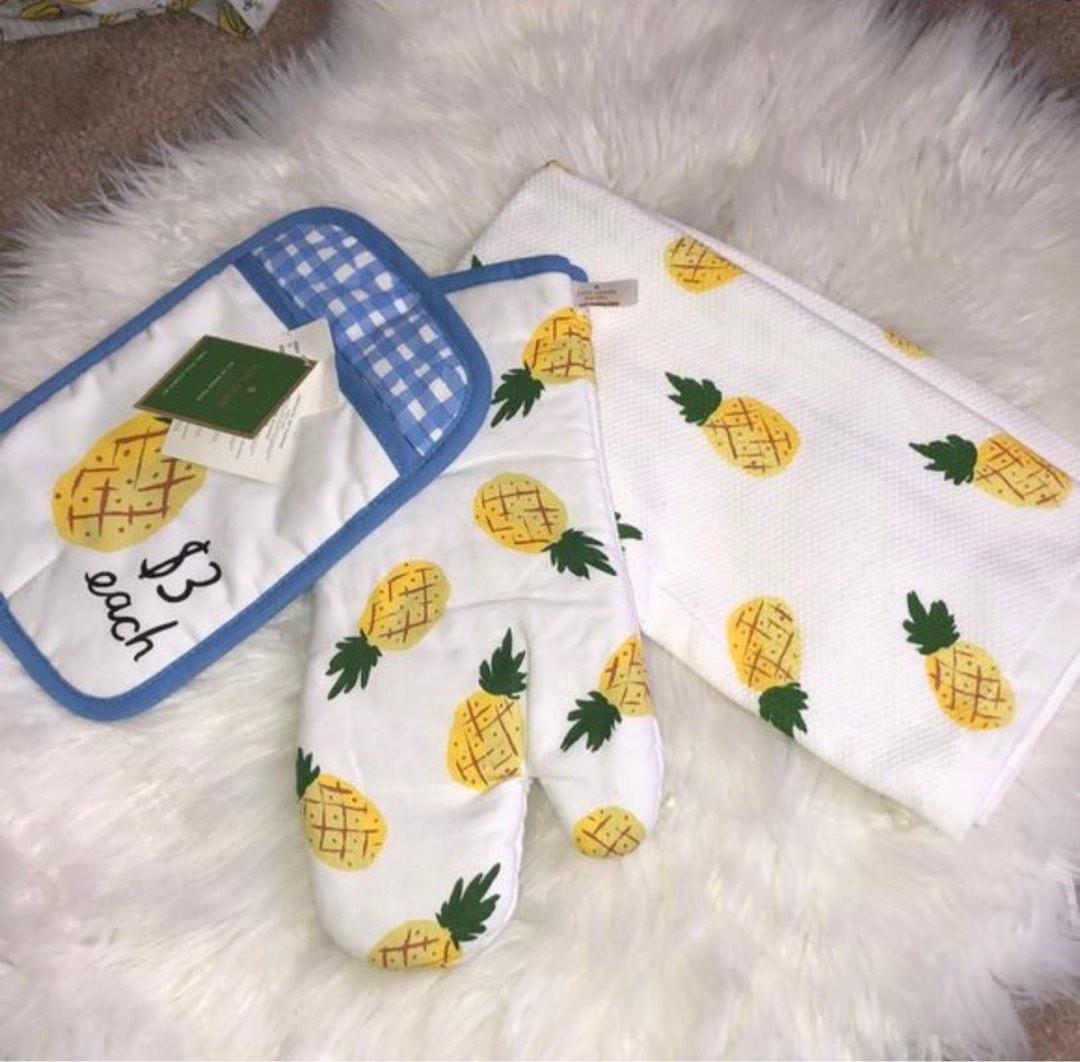 Kate Spade Pineapple Kitchen Towel Set