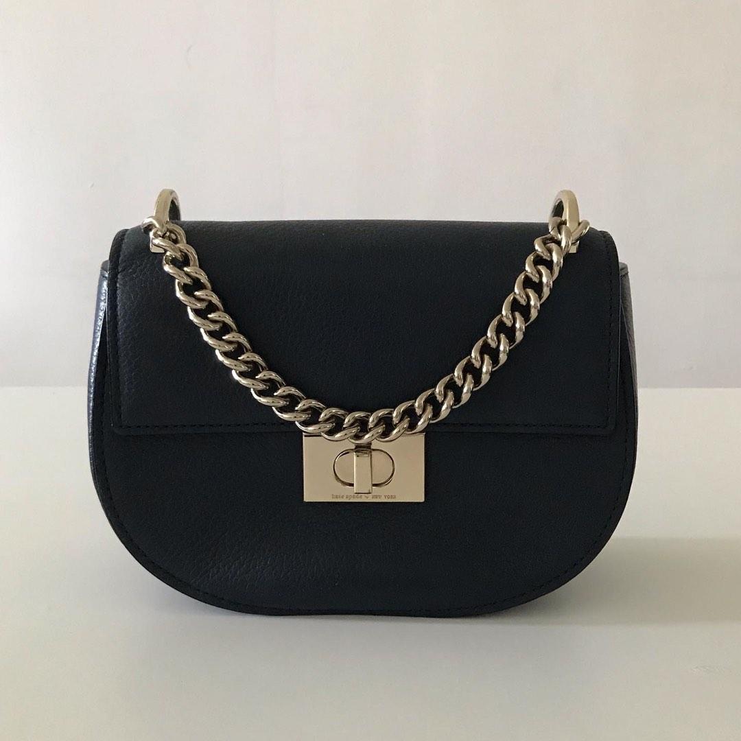 Kate Spade Leather bag with chain preloved