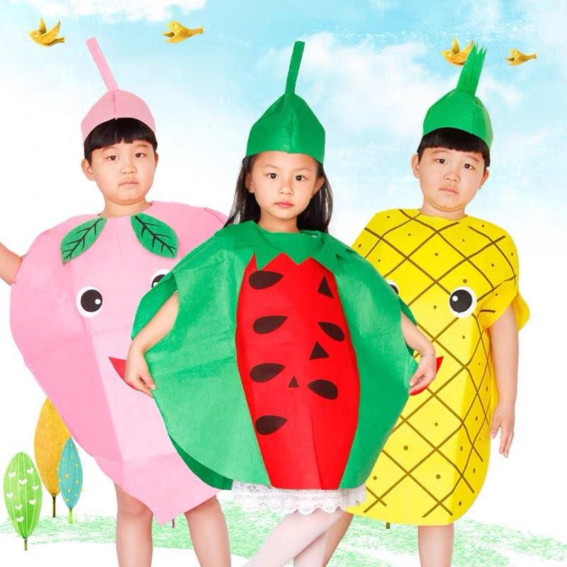 Homemaxs Children's Fruit Vegetables Costume Kids Party Clothing Costumes  for Halloween Cosplay Christmas Holidy (Pepper) - Walmart.com