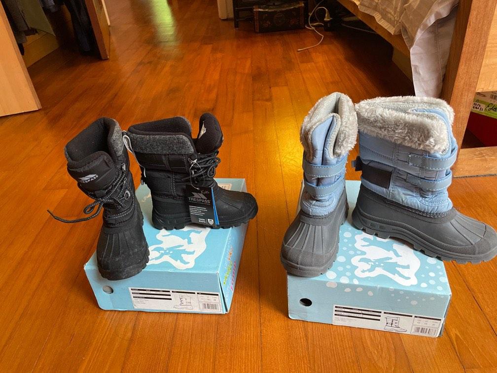 Childrens snow boots trespass sale