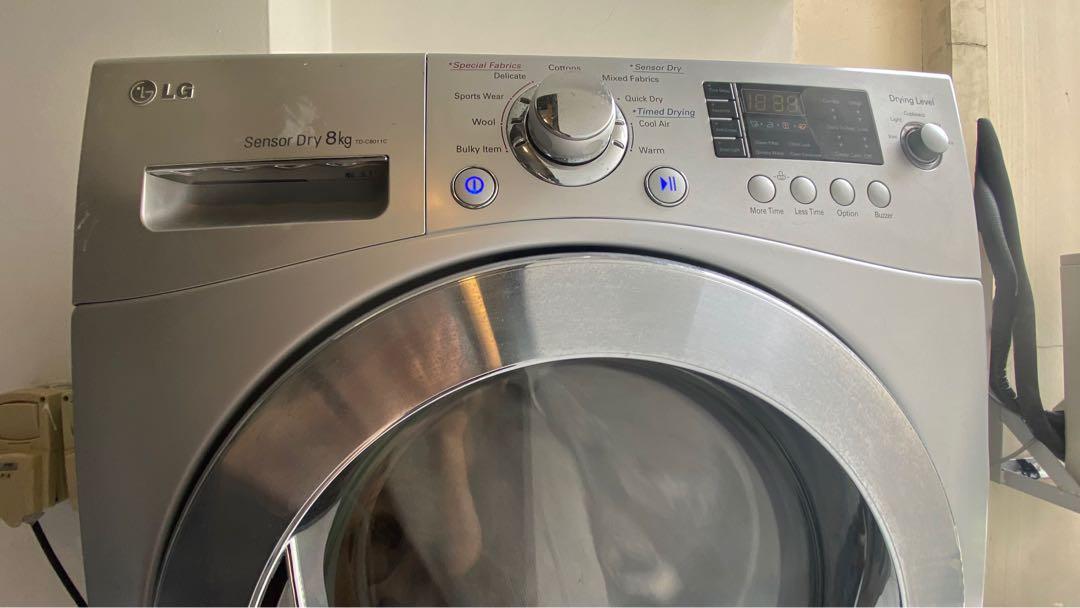 LG Sensor Dry 8KG Condenser dryer, TV & Home Appliances, Washing