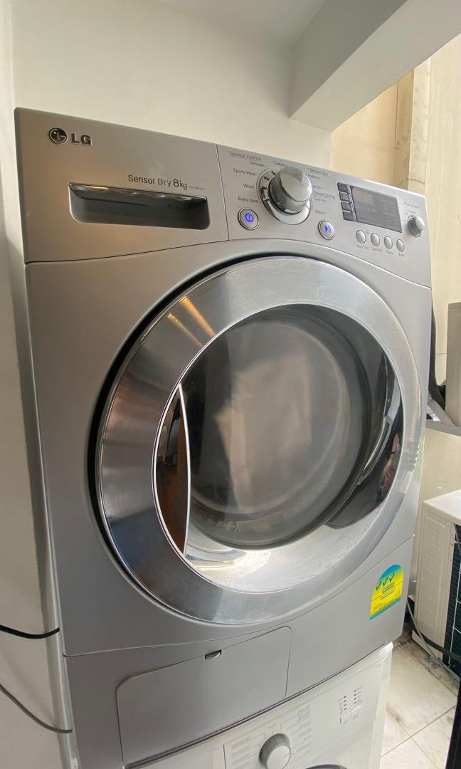 LG Sensor Dry 8KG Condenser dryer, TV & Home Appliances, Washing ...