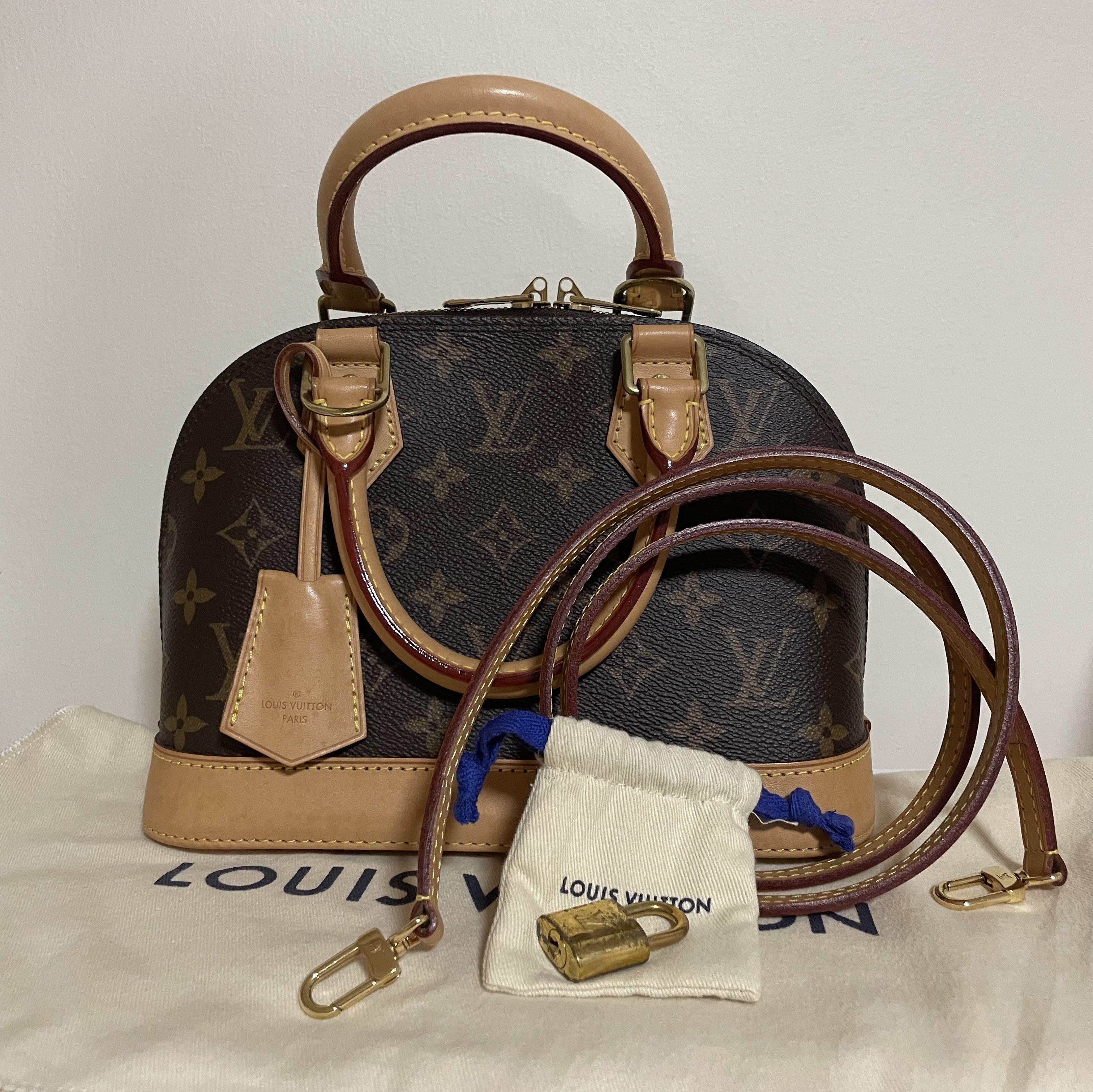 LV Alma bb Monogram, Luxury, Bags & Wallets on Carousell