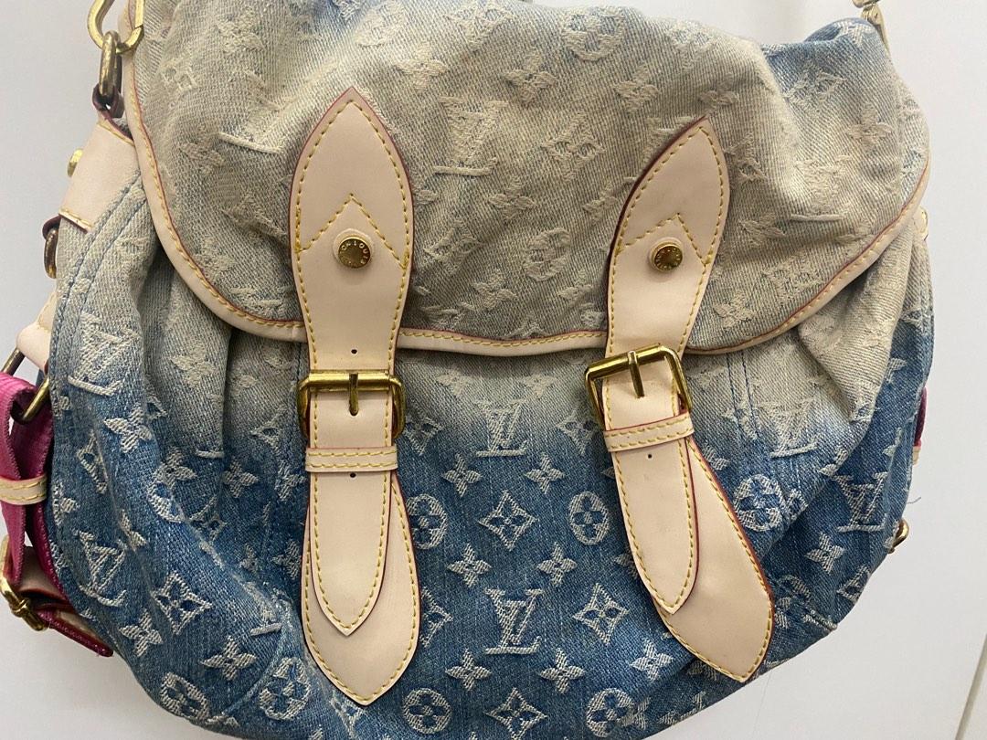 Louis Vuitton Limited Edition Bleu Monogram Denim Sunrise Bag
