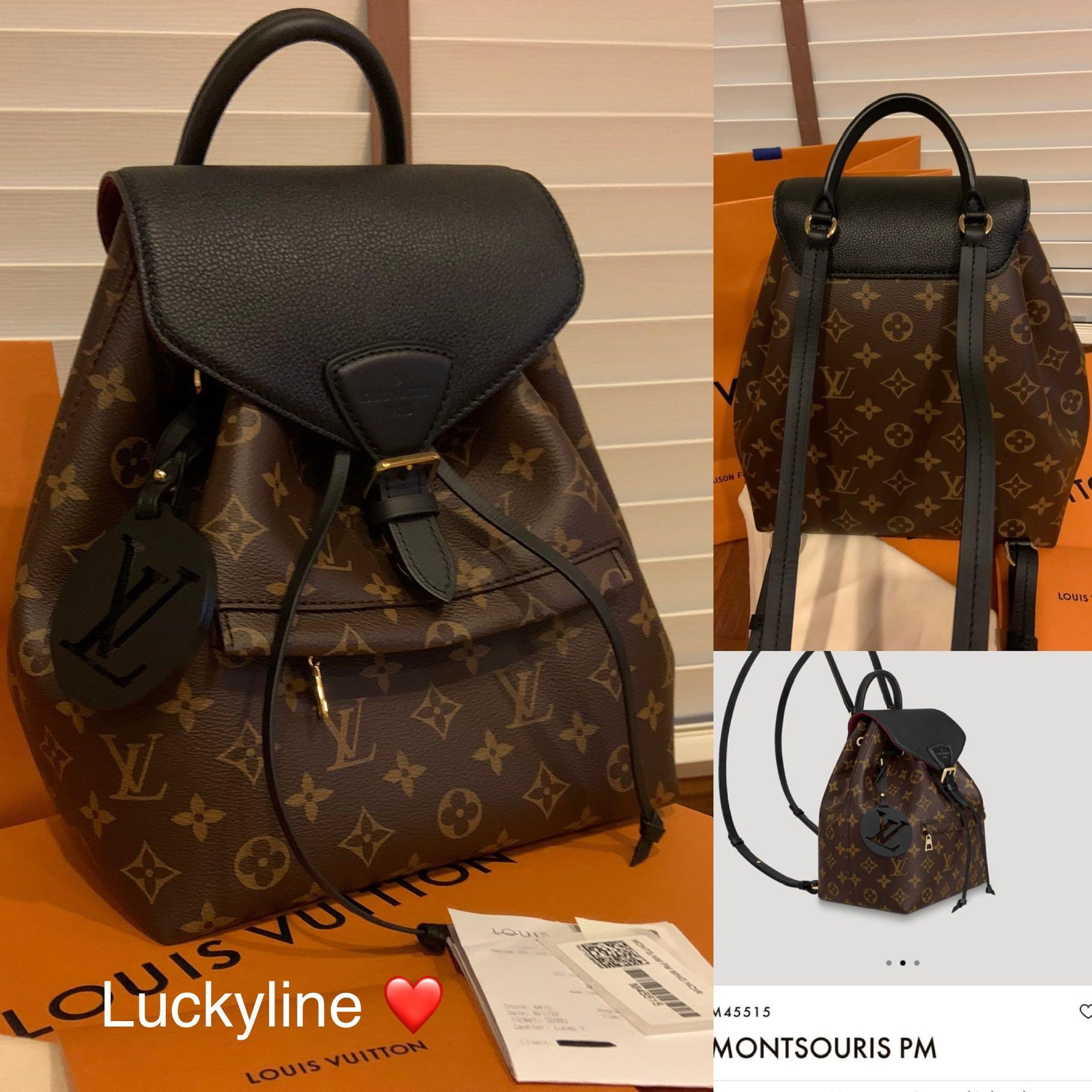 Louis Vuitton MONTSOURIS PM Haversack Backpack - Full Set Original