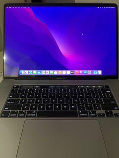 MacBook Pro 16 inch 2019 Intel i9 1TB 16GB 5500M