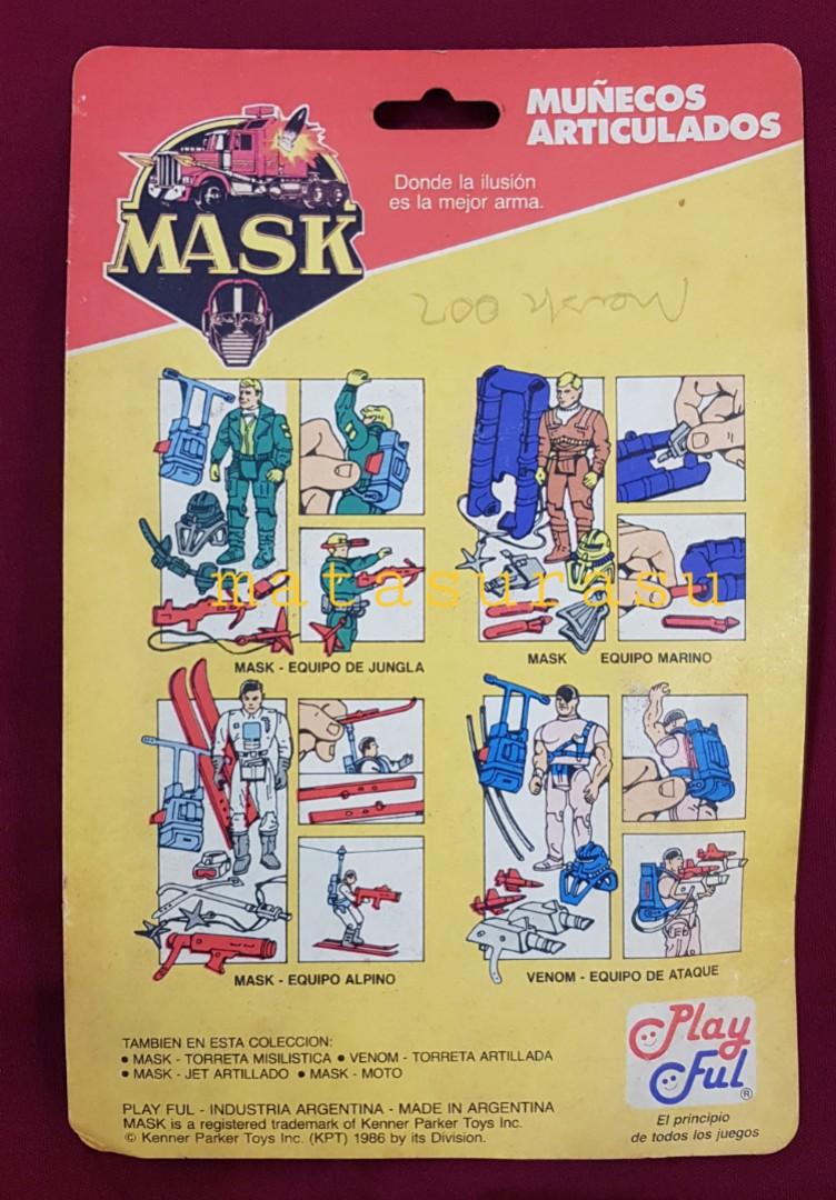 Figurine M.A.S.K. Play Ful Argentine – Matt Trakker X 2 Sous Blister – 1986