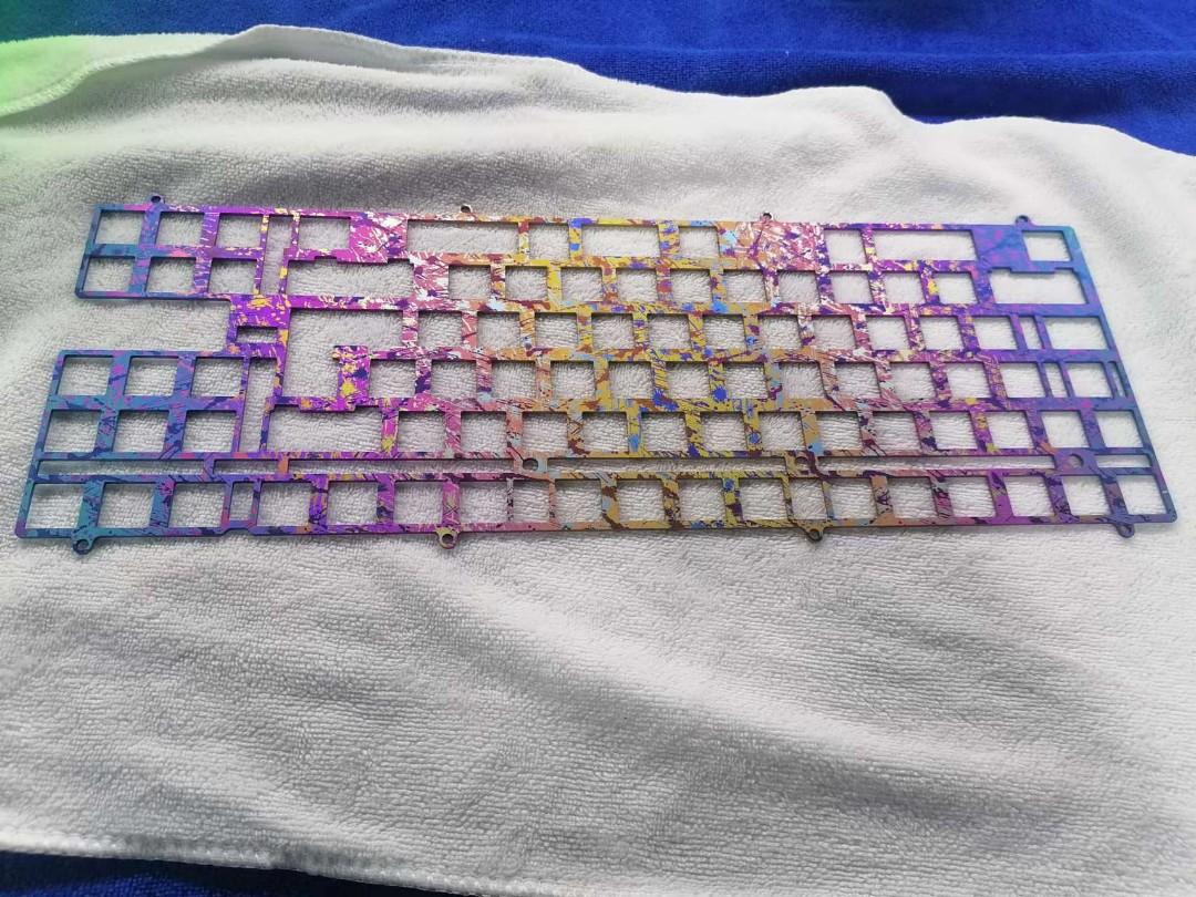 Matrix custom keyboard Titanium plate, Computers & Tech, Parts ...