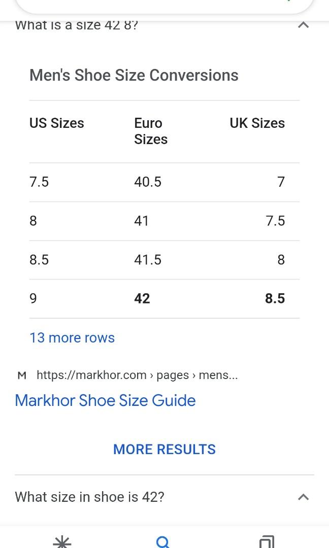 Mens 42 sale in us