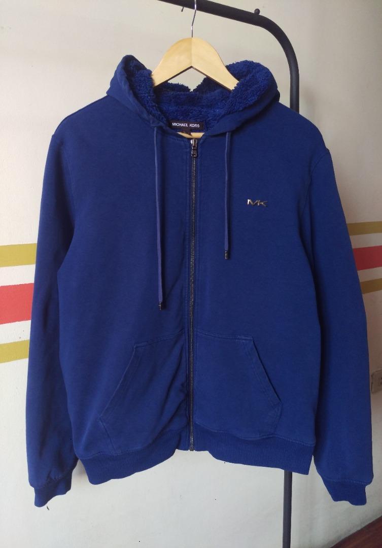 Michael Kors Sherpa hoodie Men s Fashion Coats Jackets and