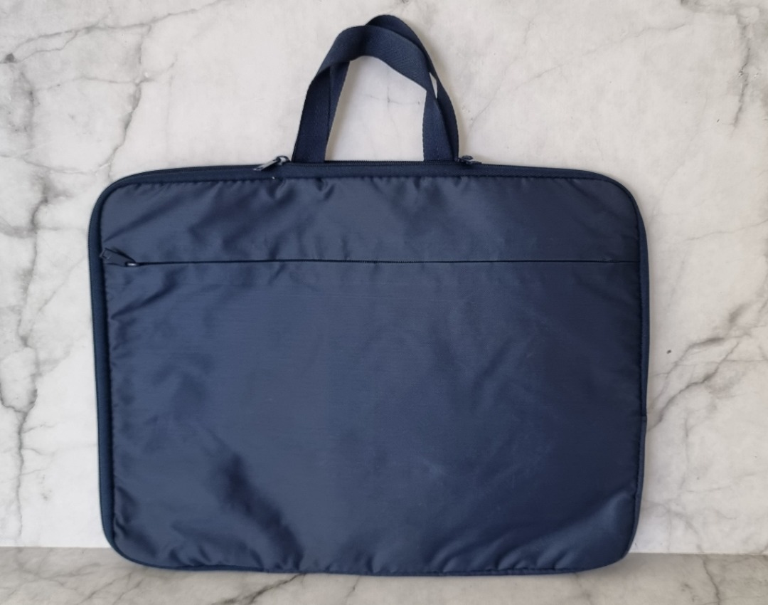 Muji Original Blue Laptop Bag 14" Nylon, Elektronik, Bagian Komputer
