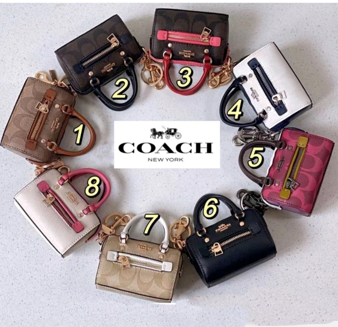 Coach Bag Charm - Powder Blue Boston, Luxury, Bags & Wallets on Carousell