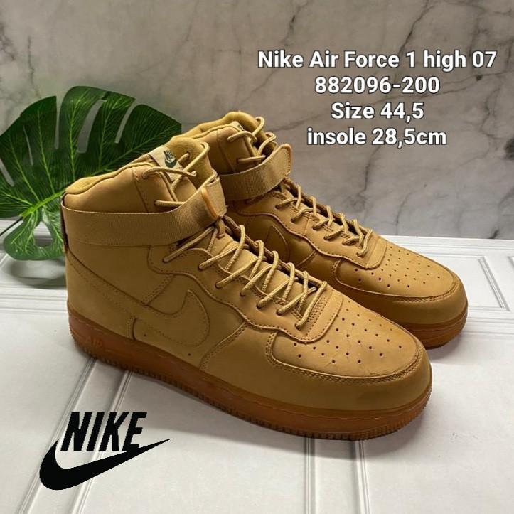 Nike Air Force 1 High '07 LV8 WB Flax 882096-200 Tan Suede Sneaker  Men's Size 12