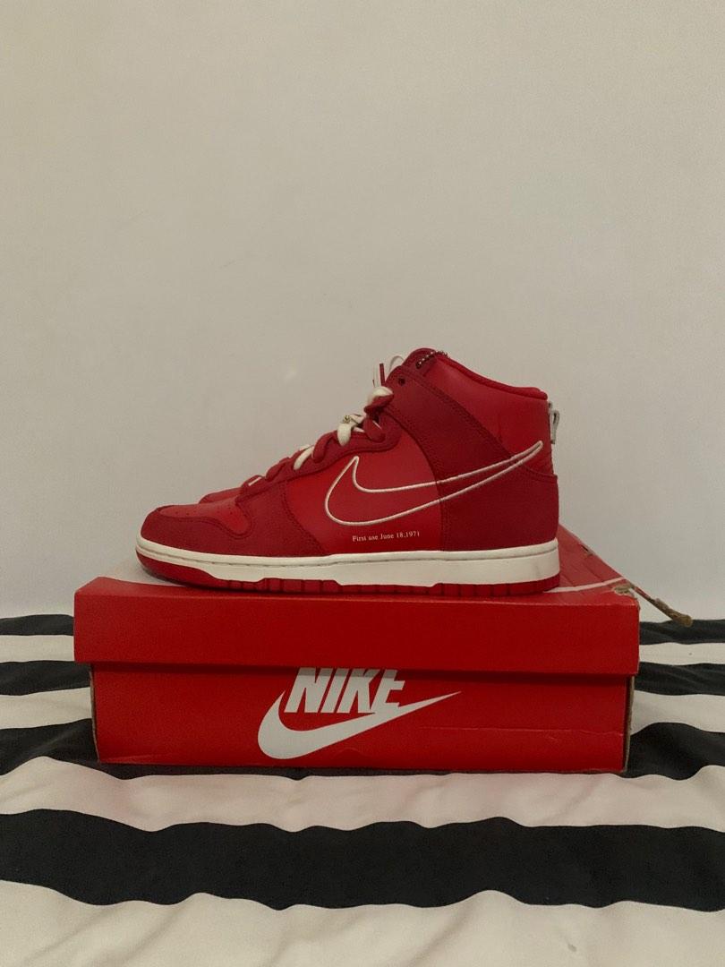 dunk high se first use red
